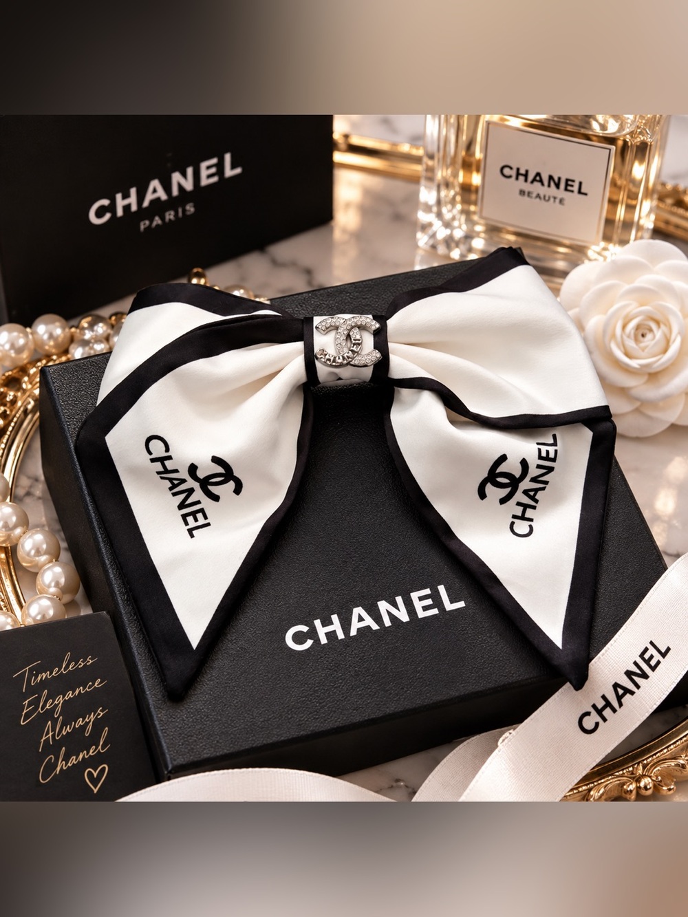 ✨ New 100% Silk CC Beauty Hair Bow Barrette